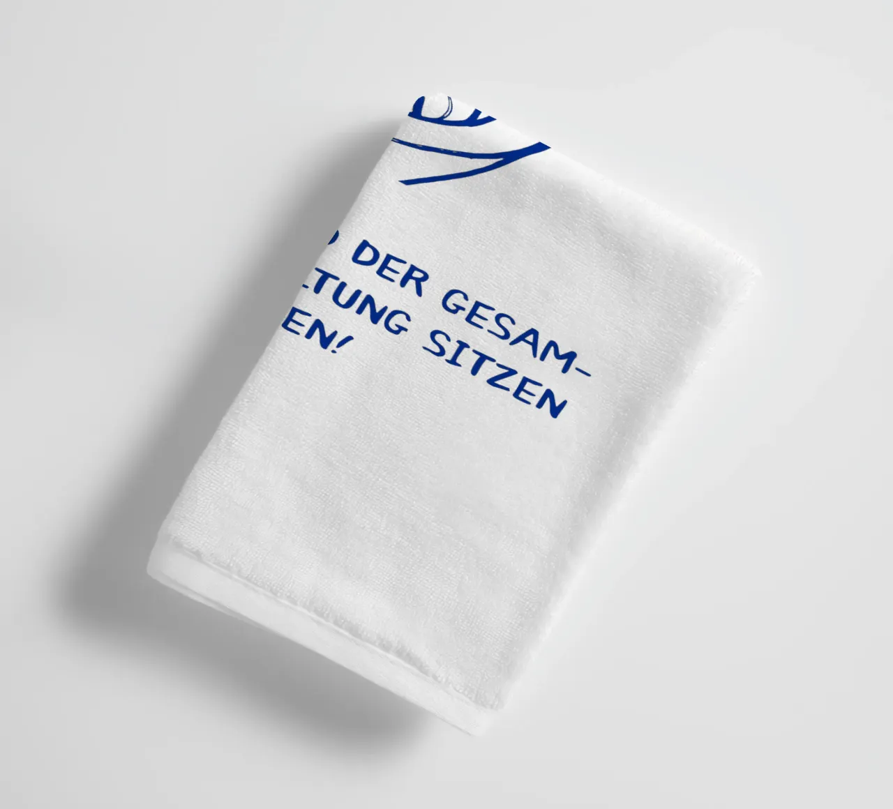 Please remain seated during the entire event! towel by Attaboy Dsgn