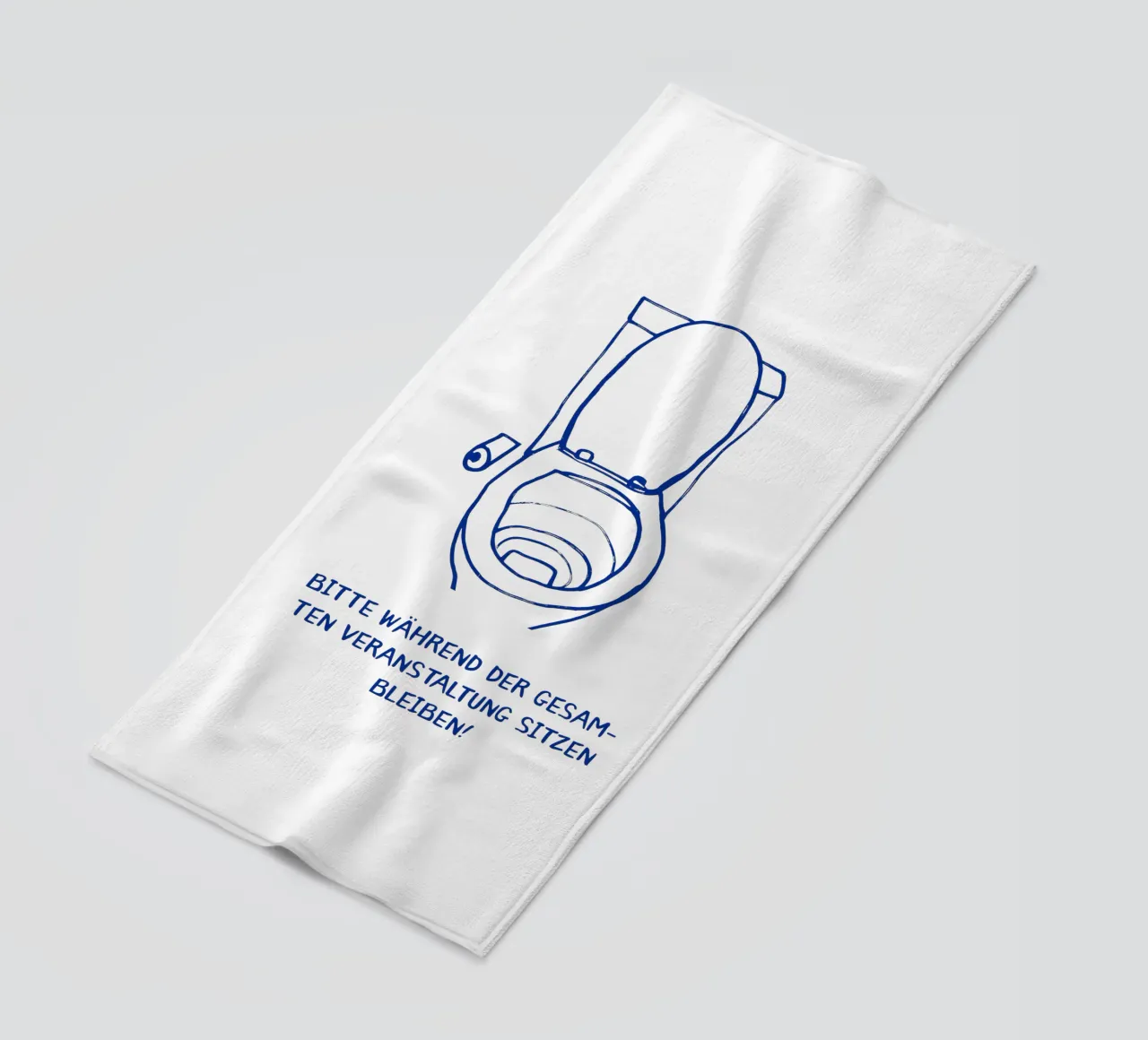 Si prega di rimanere seduti per tutta la durata dell'evento! telo mare da Attaboy Dsgn