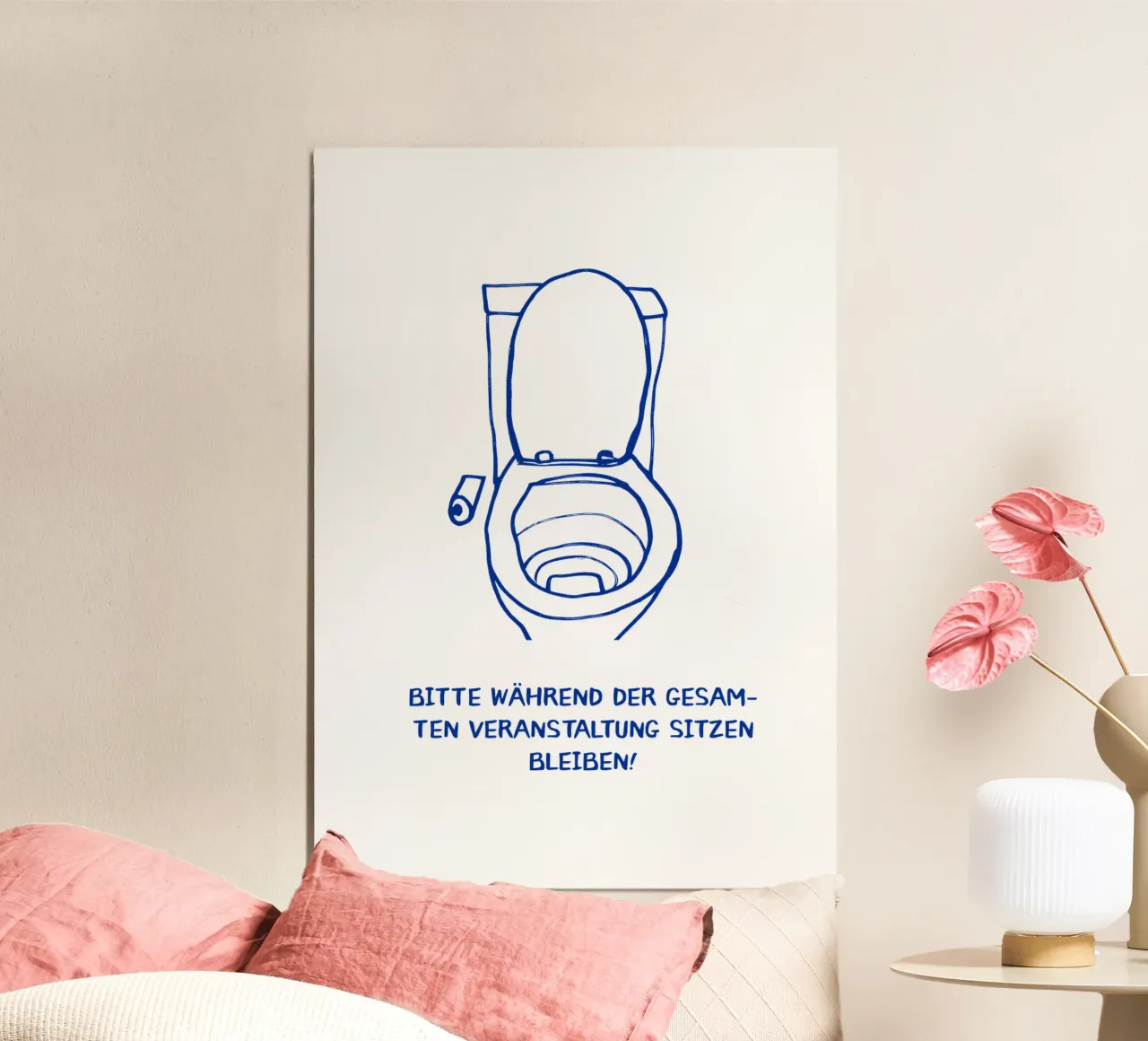 Si prega di rimanere seduti per tutta la durata dell'evento! poster da Attaboy Dsgn