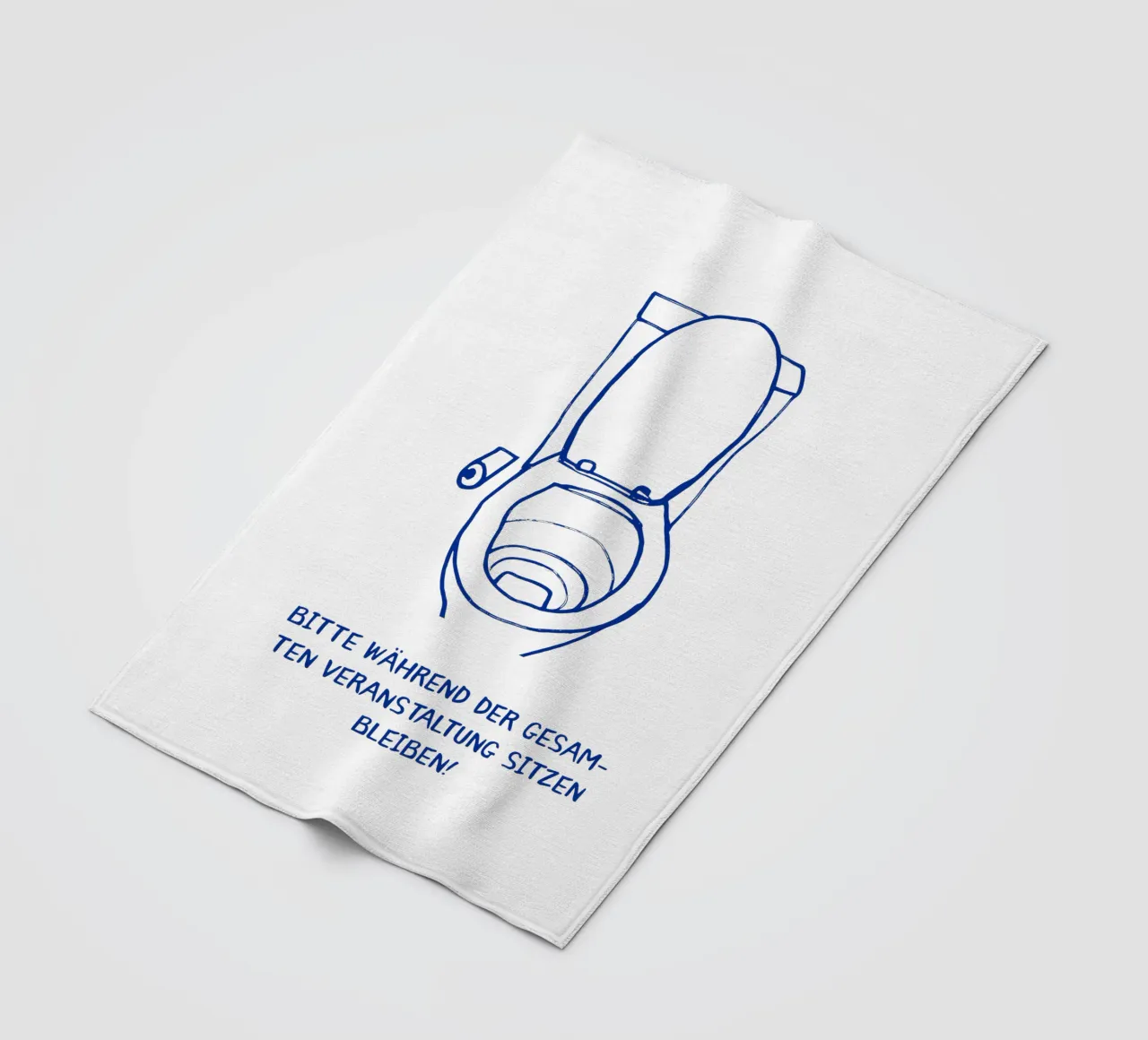 Si prega di rimanere seduti per tutta la durata dell'evento! coperta in pile da Attaboy Dsgn