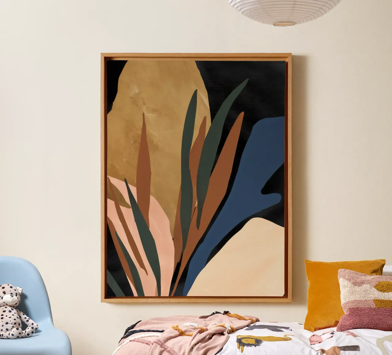 Petal & Shadow 1 canvas with Floater frame by Seed & Signal