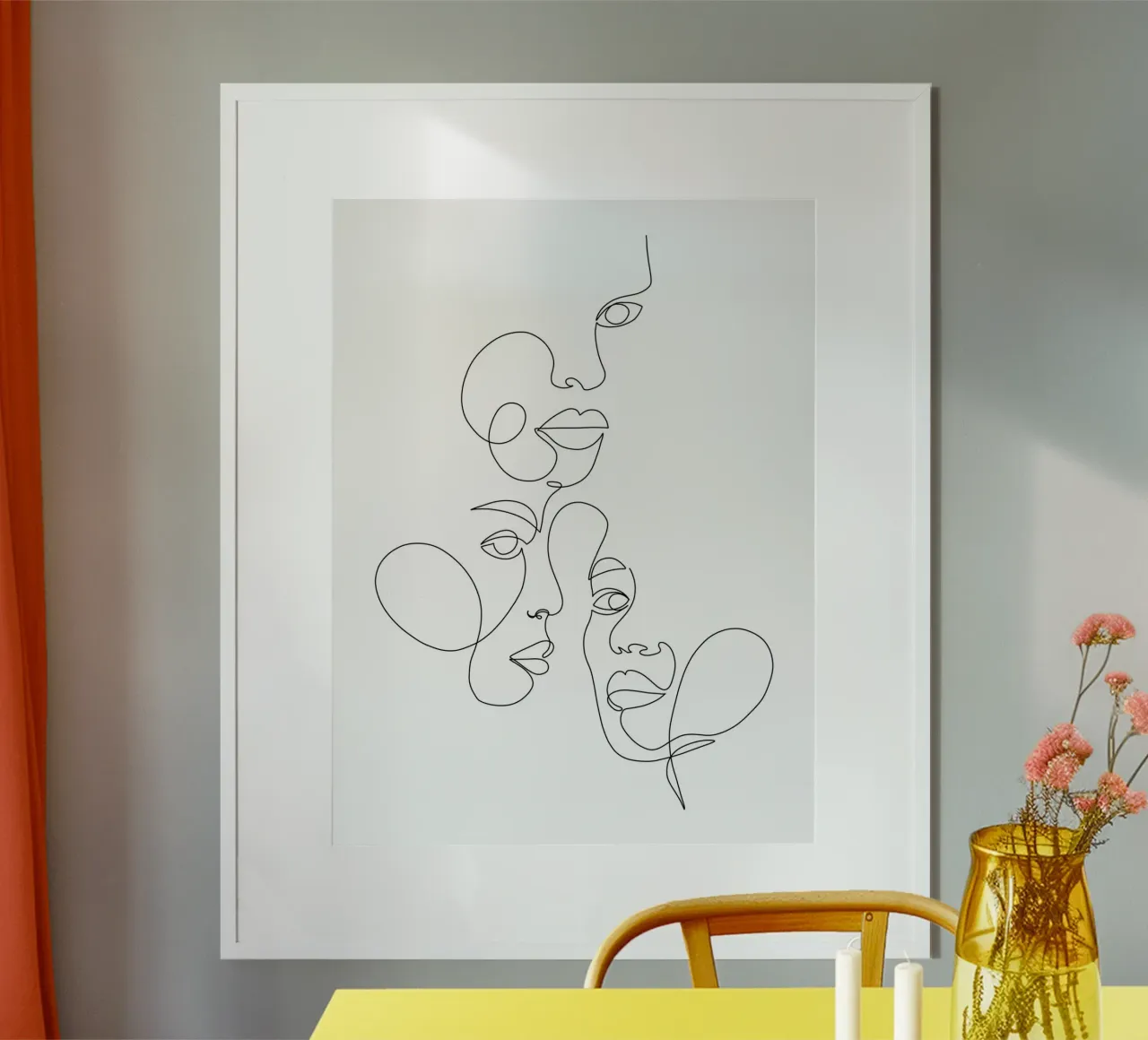 Daydream poster con telaio in legno da Shatha Al Dafai