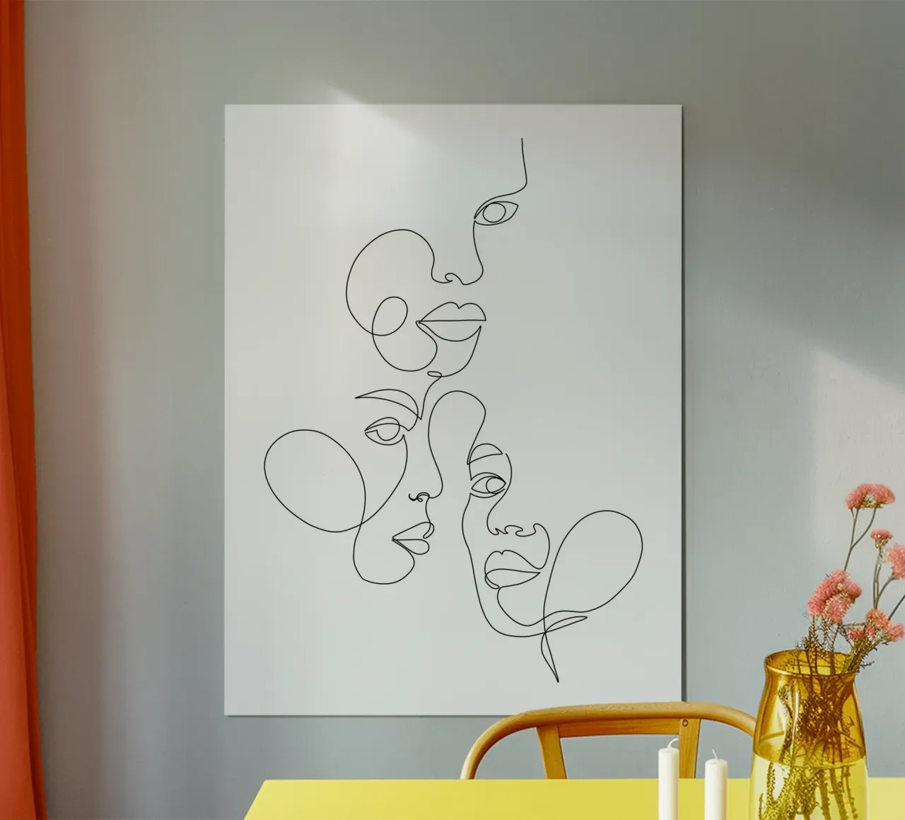 Daydream poster con telaio in legno da Shatha Al Dafai