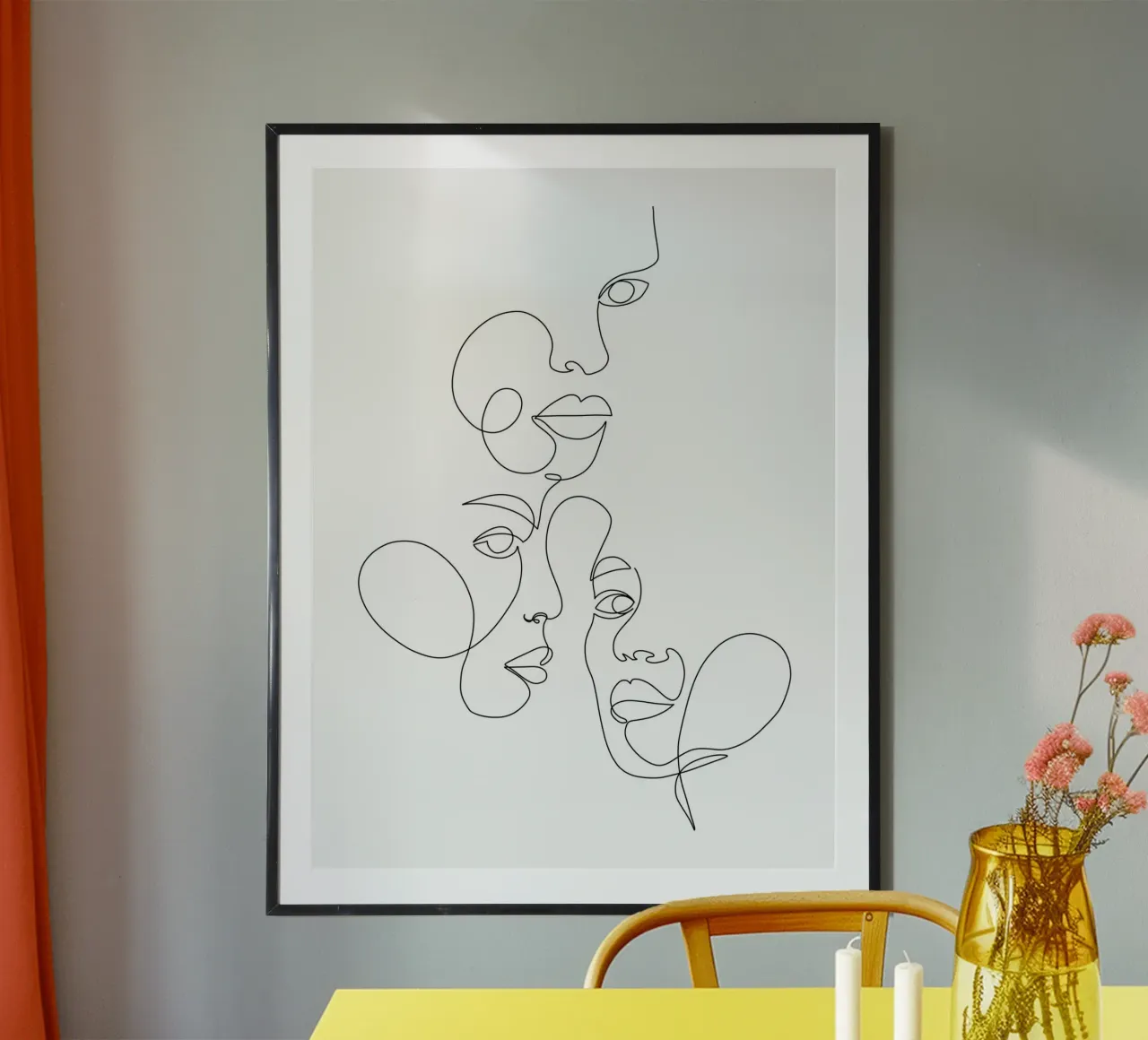 Daydream poster con telaio in legno da Shatha Al Dafai