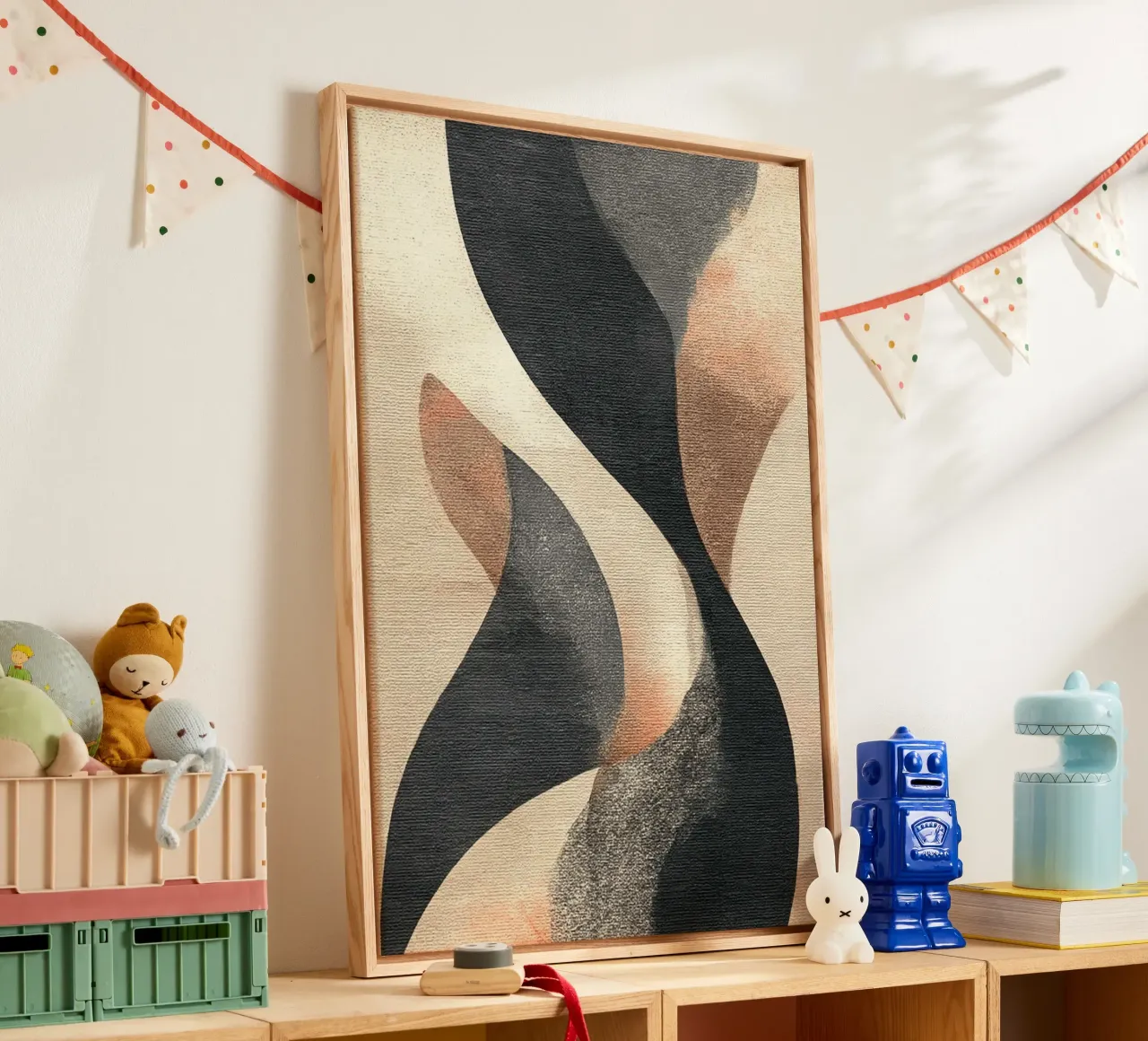 Inner Earth #2 canvas met Baklijst van Papersky