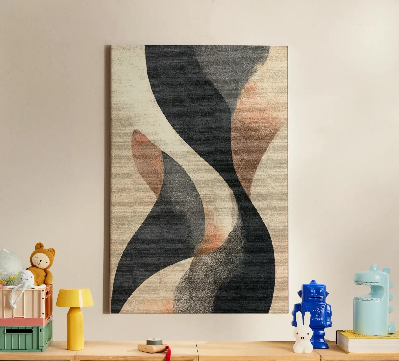 Inner Earth #2 canvas met Baklijst van Papersky