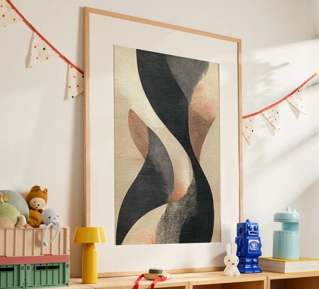 Inner Earth #2 poster con telaio in legno da Papersky