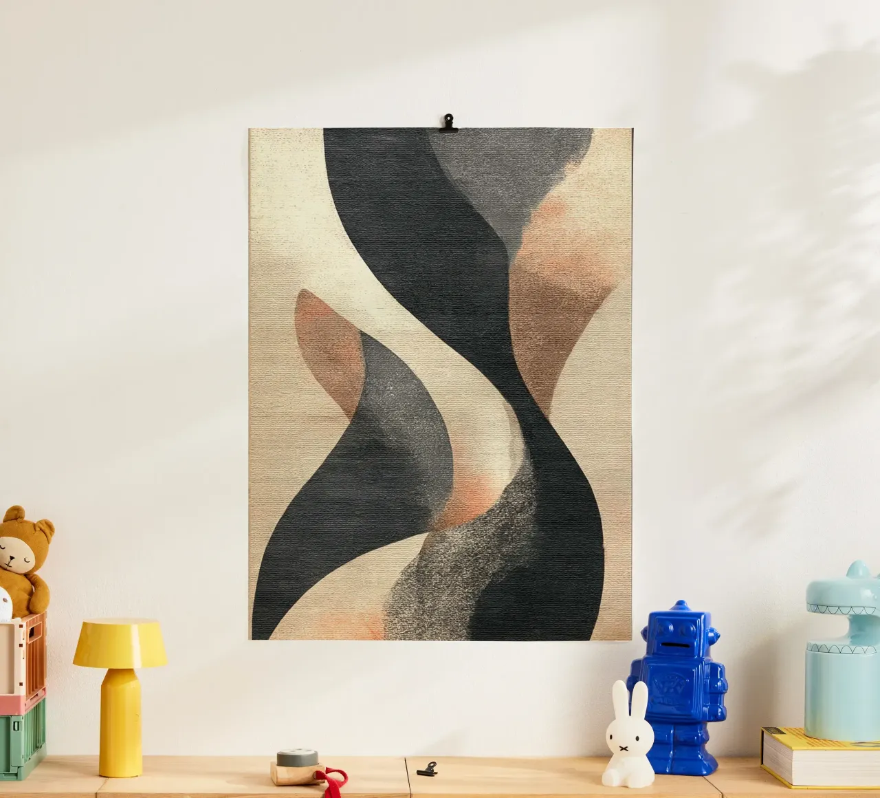 Inner Earth #2 poster con telaio in legno da Papersky