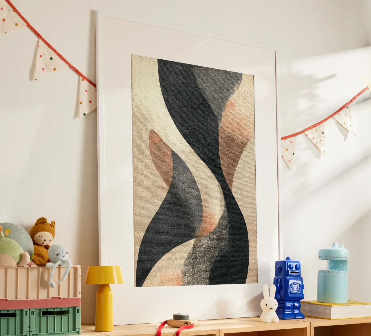 Inner Earth #2 poster con telaio in legno da Papersky