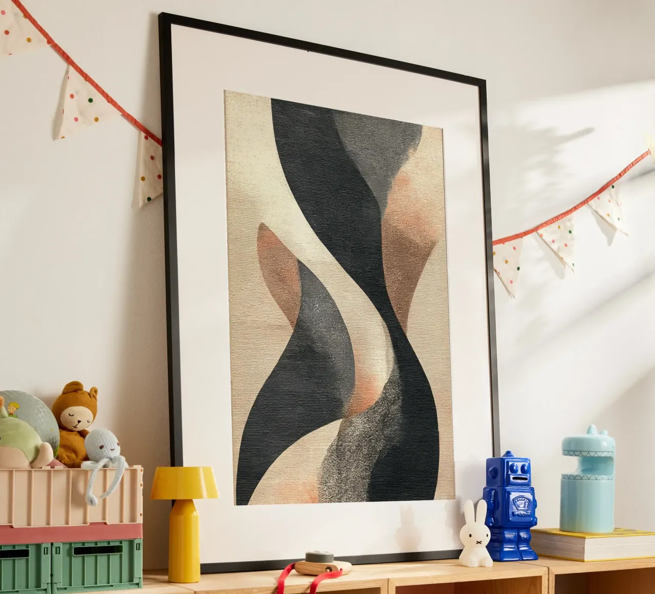 Inner Earth #2 poster con telaio in legno da Papersky