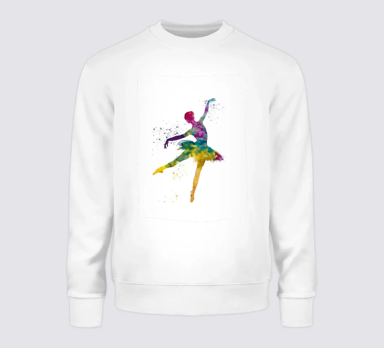 Ballerina di danza classica in acquerello felpa da ⚽ Sports Pulse