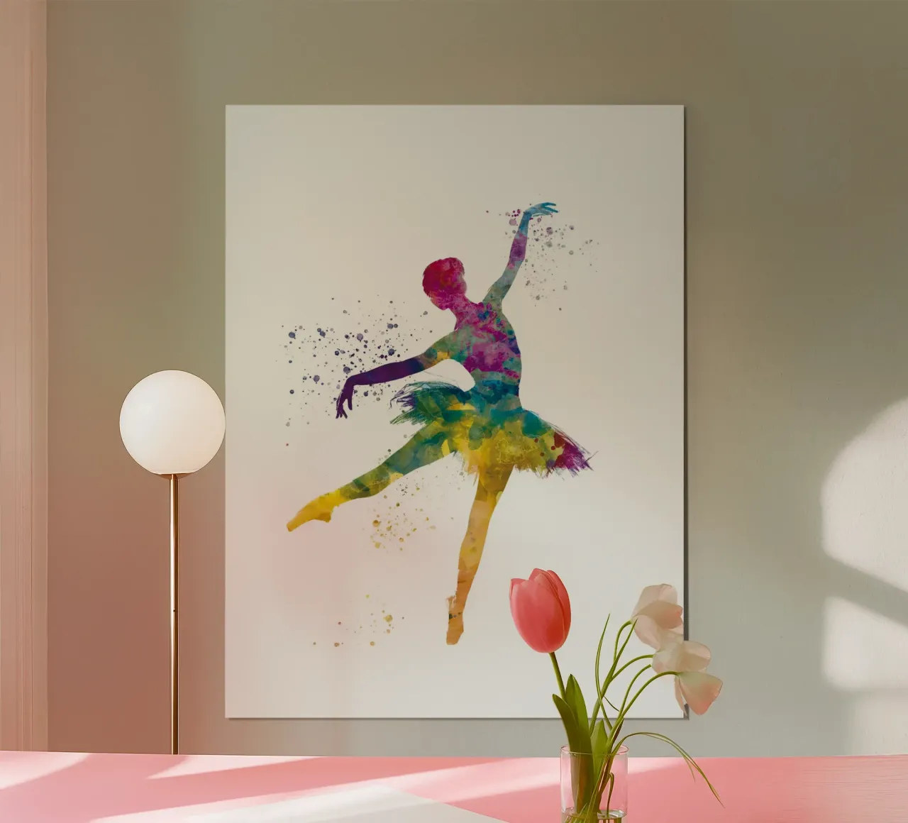 Ballerina di danza classica in acquerello poster da ⚽ Sports Pulse