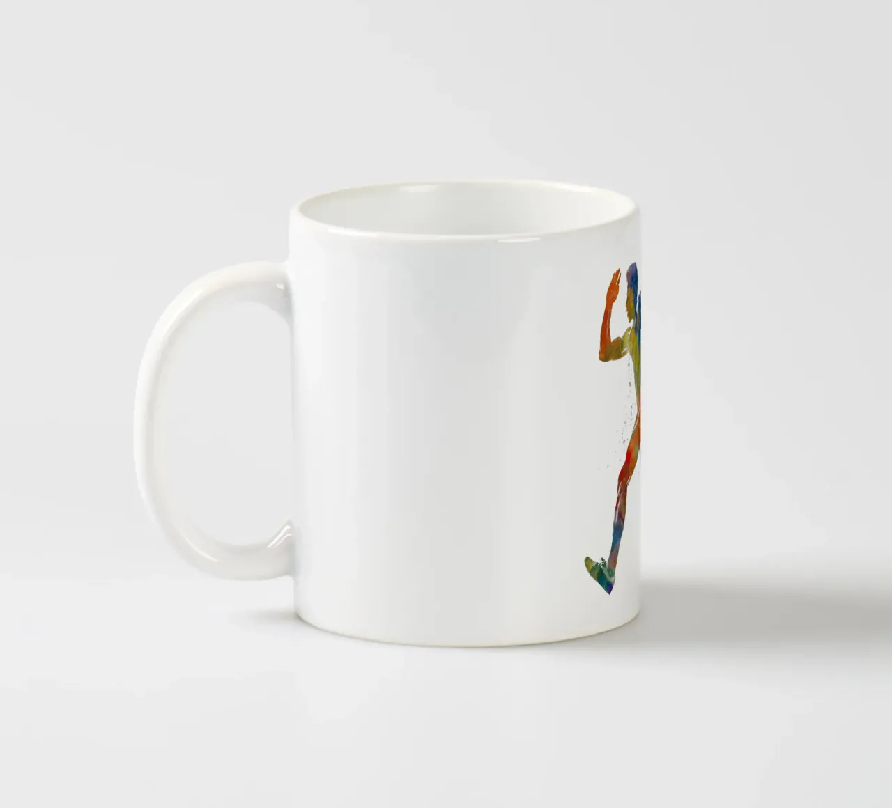 Corridore in acquerello tazza in ceramica da ⚽ Sports Pulse