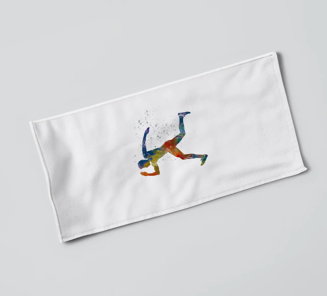 Corridore in acquerello asciugamano da bagno da ⚽ Sports Pulse