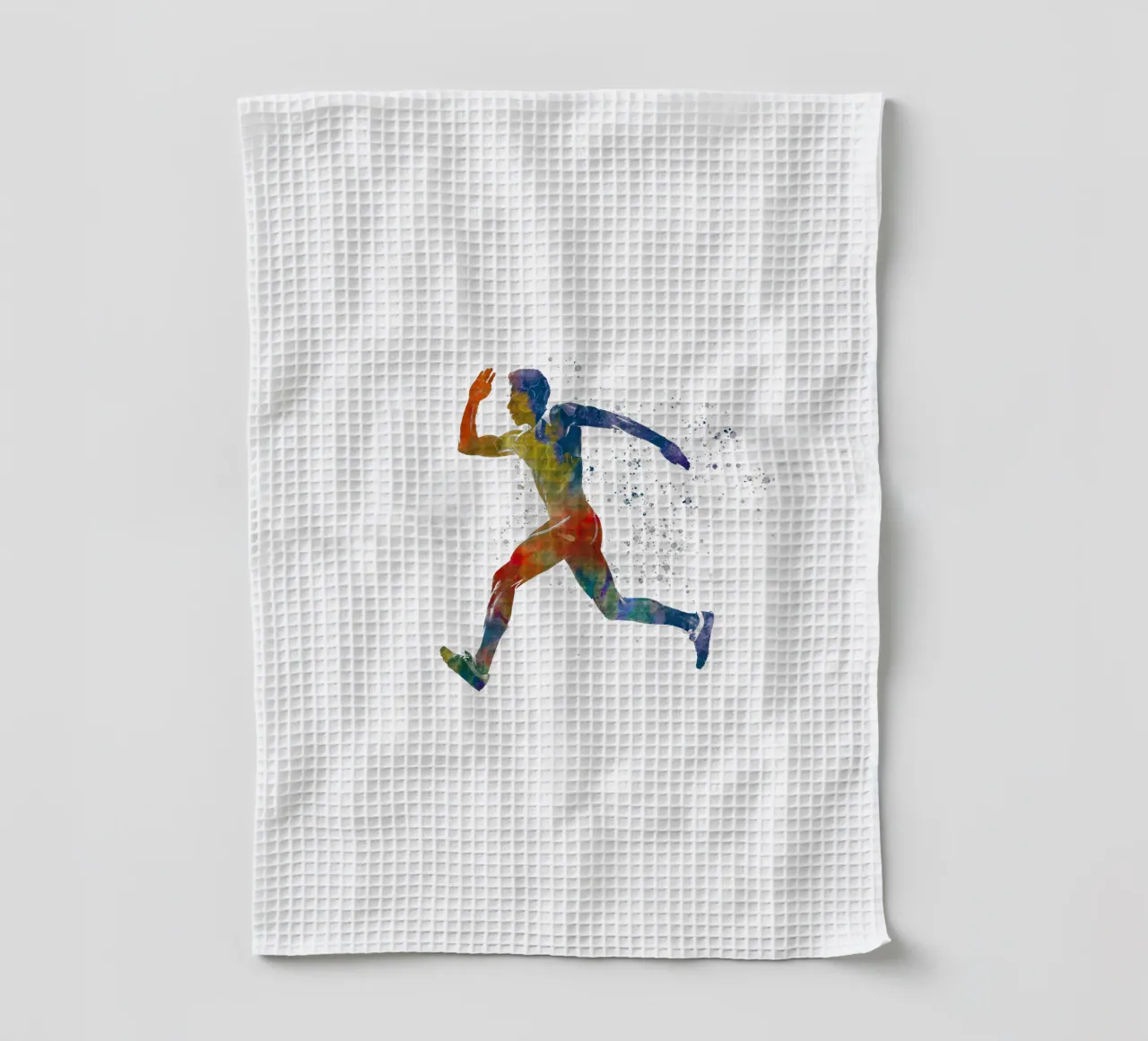 Corridore in acquerello canovaccio da cucina da ⚽ Sports Pulse