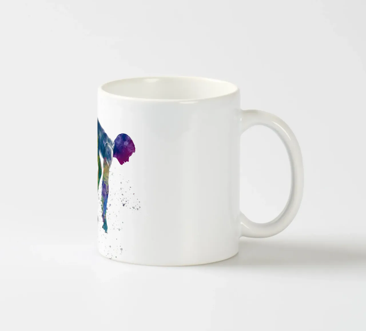 Atleta corridore in acquerello tazza in ceramica da ⚽ Sports Pulse