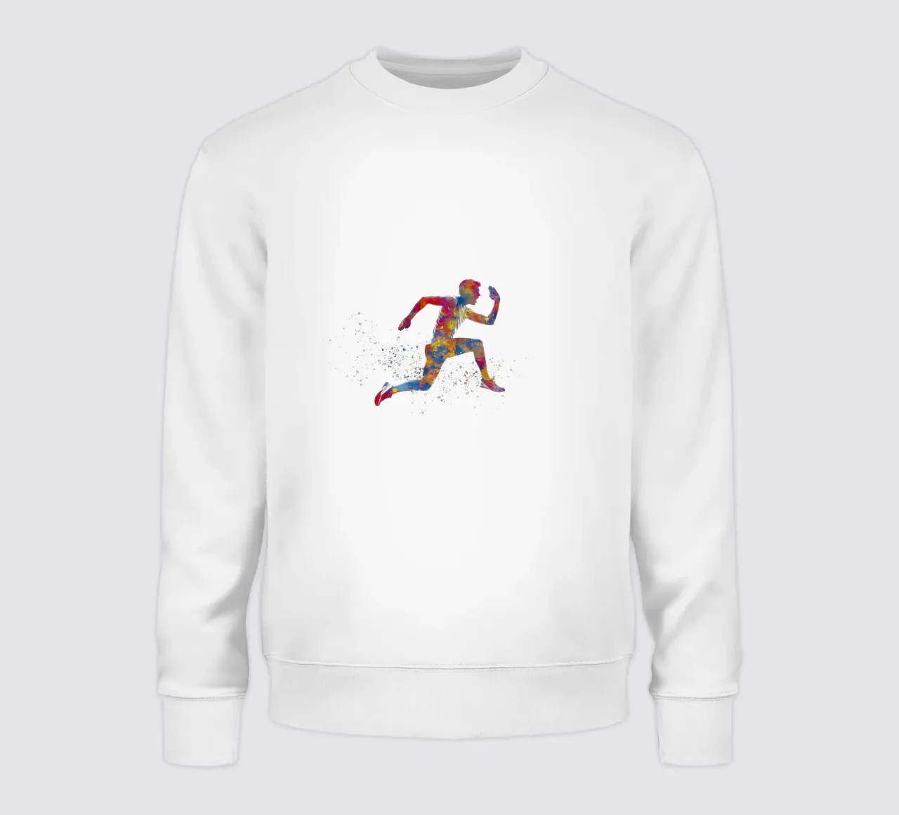 Atleta corridore in acquerello felpa da ⚽ Sports Pulse