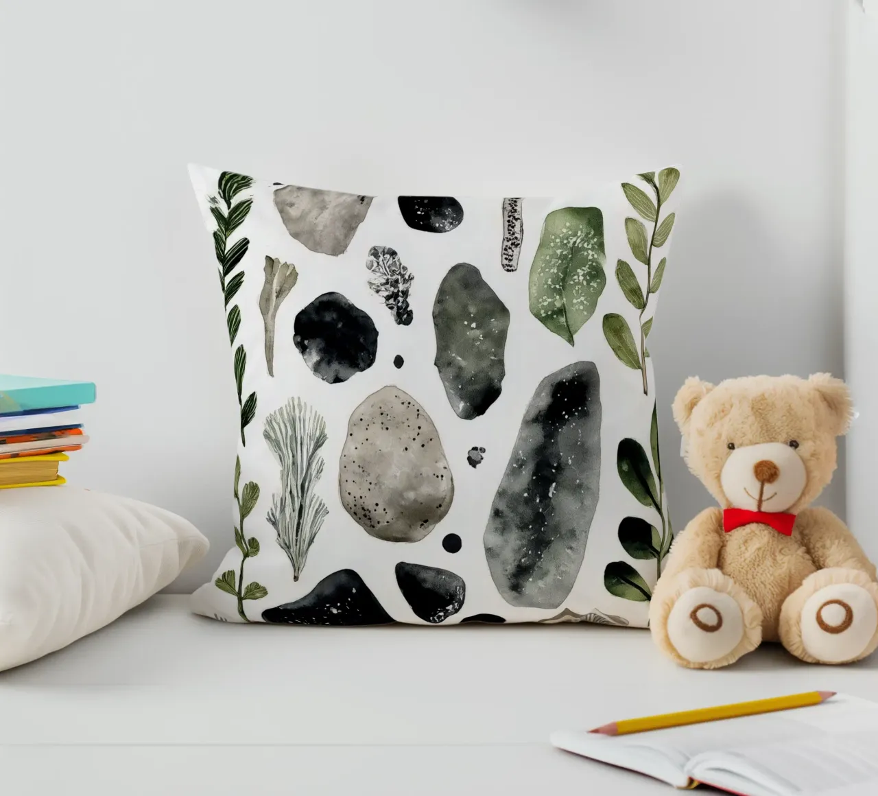 Minerale e micelio 1 cuscino da Louise Wilder Studio