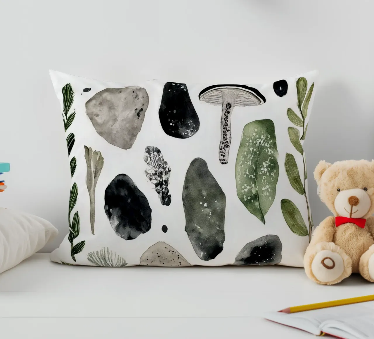 Minerale e micelio 1 cuscino da Louise Wilder Studio