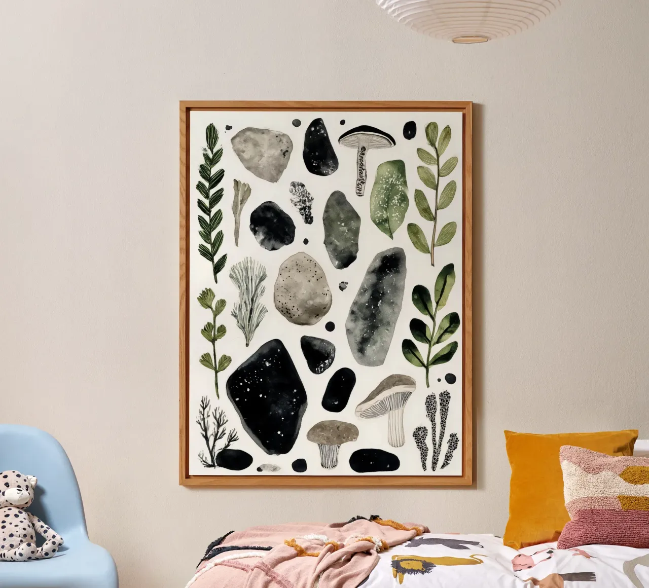 Minerale e micelio 1 alluminio dibond da Louise Wilder Studio