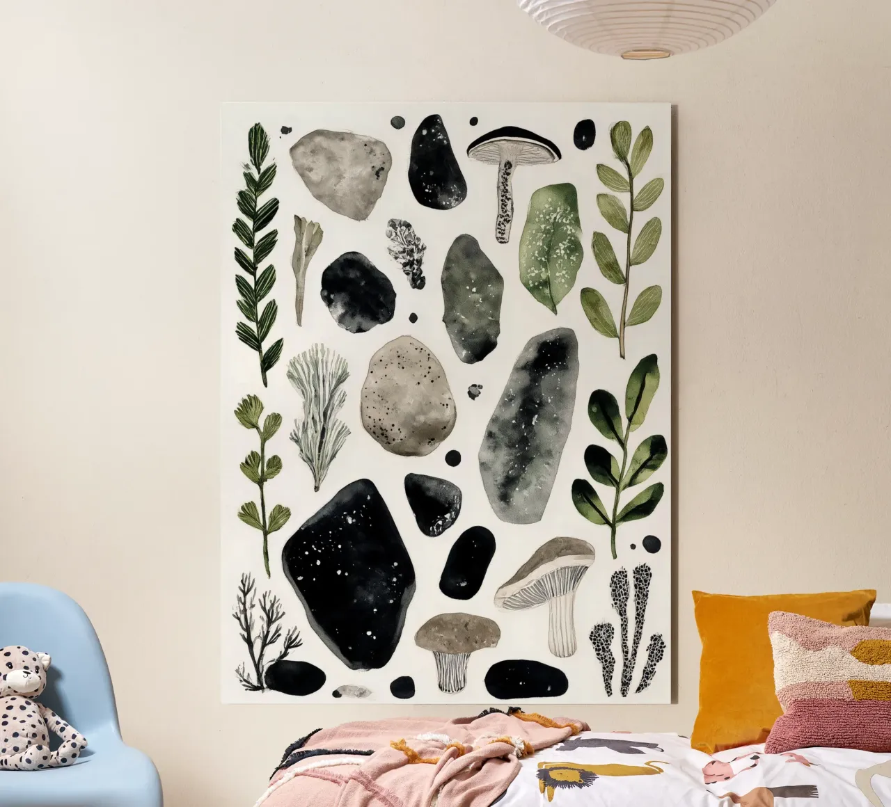 Minerale e micelio 1 alluminio dibond da Louise Wilder Studio