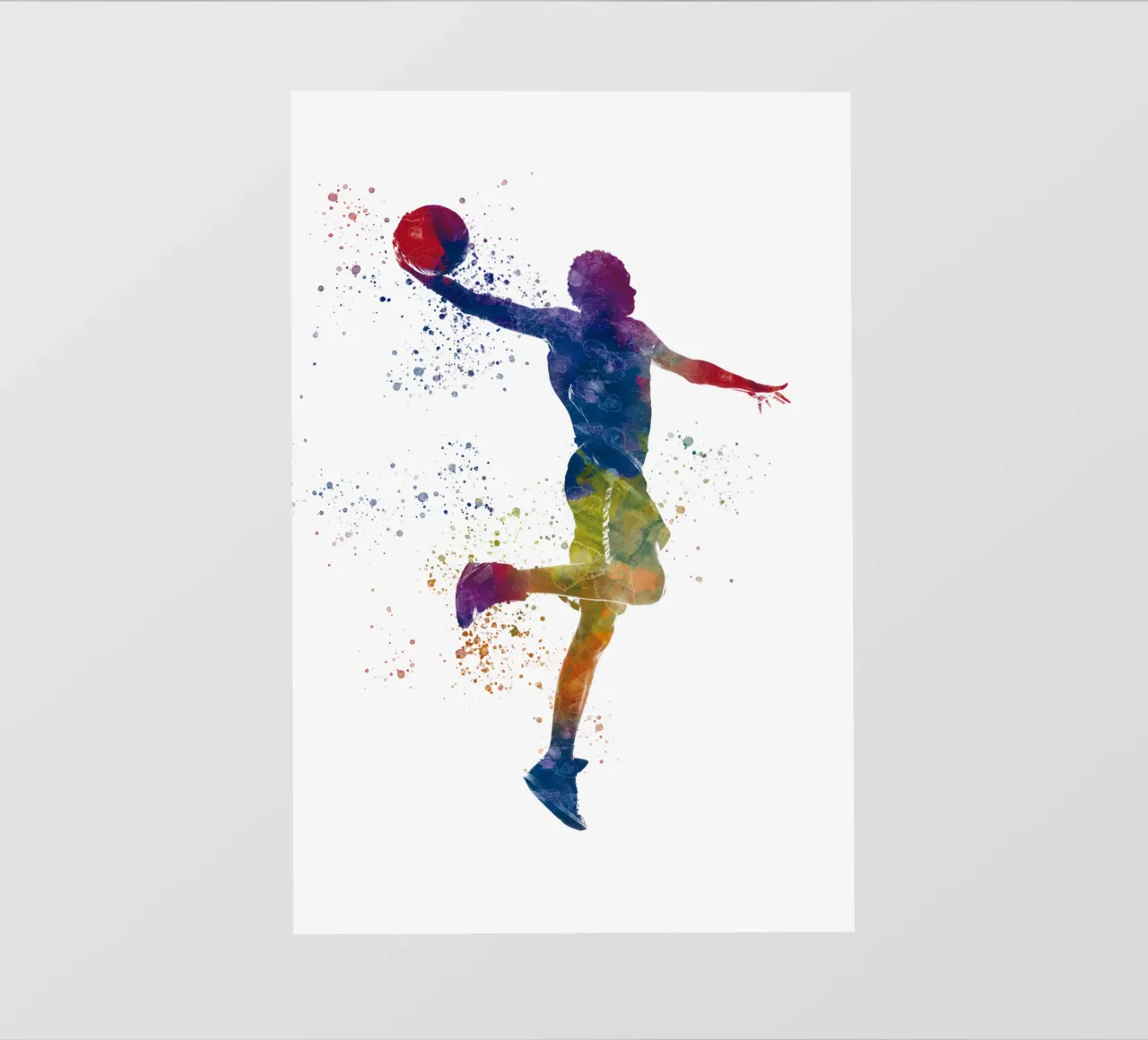Atleta corridore in acquerello pellicola backlit da ⚽ Sports Pulse