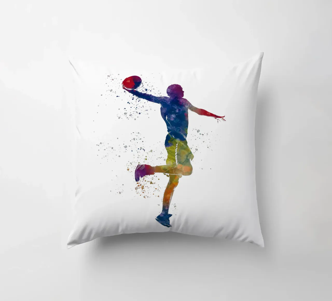 Atleta corridore in acquerello cuscino da ⚽ Sports Pulse