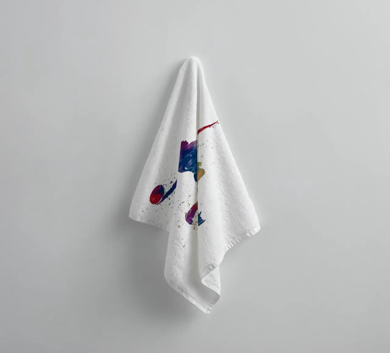 Atleet hardloper in aquarel badhanddoek van ⚽ Sports Pulse
