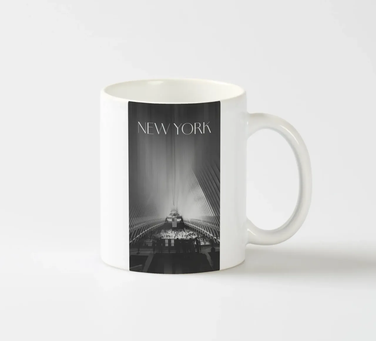 New York tazza in ceramica da Flo Klein