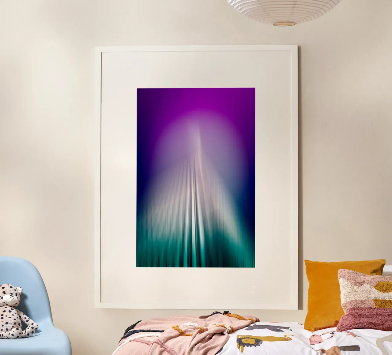 New York poster con telaio in alluminio da Flo Klein