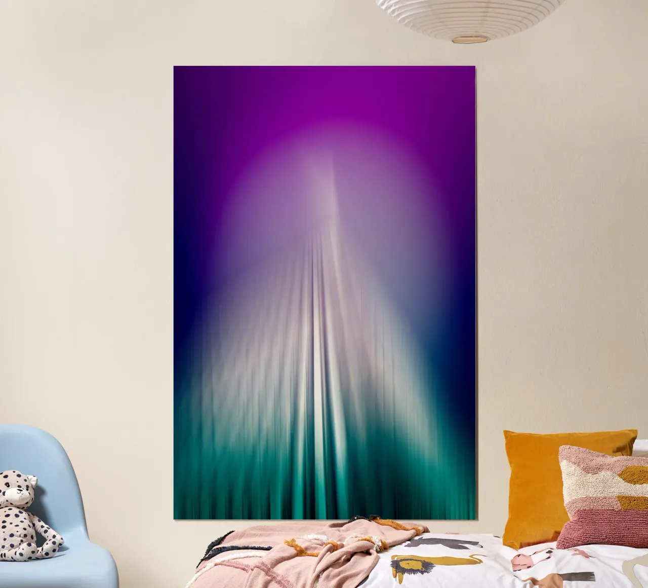 New York poster con telaio in alluminio da Flo Klein