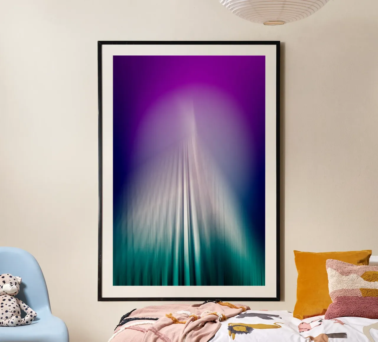 New York poster con telaio in alluminio da Flo Klein