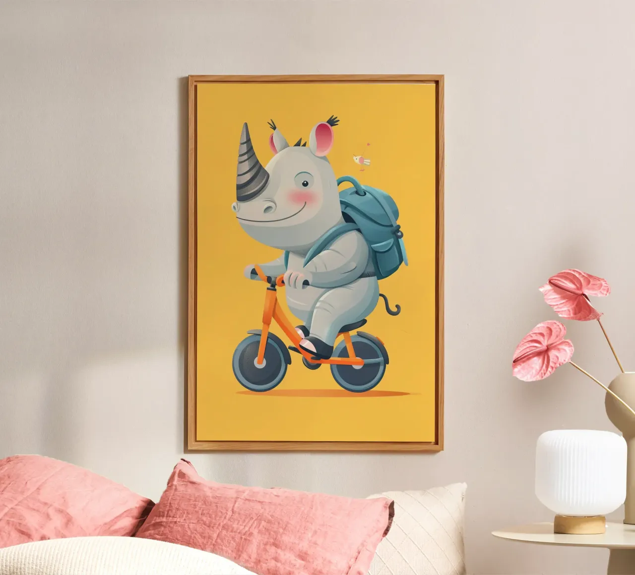 The Adventurous Rhino pannello forex da wonderfolk