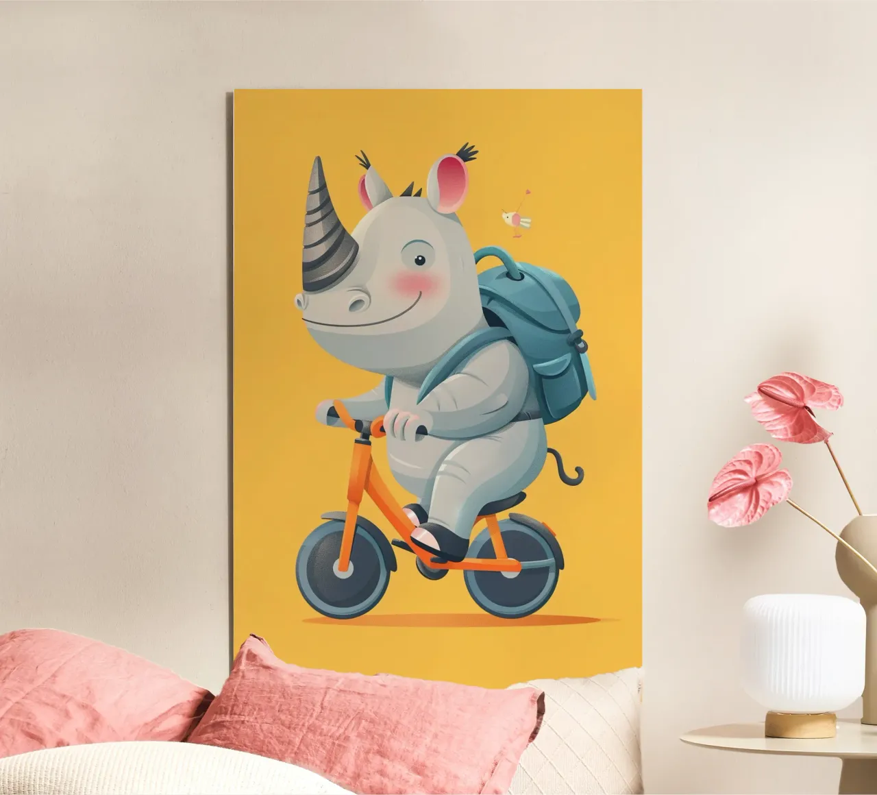The Adventurous Rhino pannello forex da wonderfolk