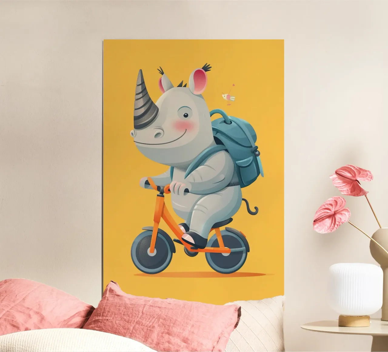 The Adventurous Rhino poster da wonderfolk
