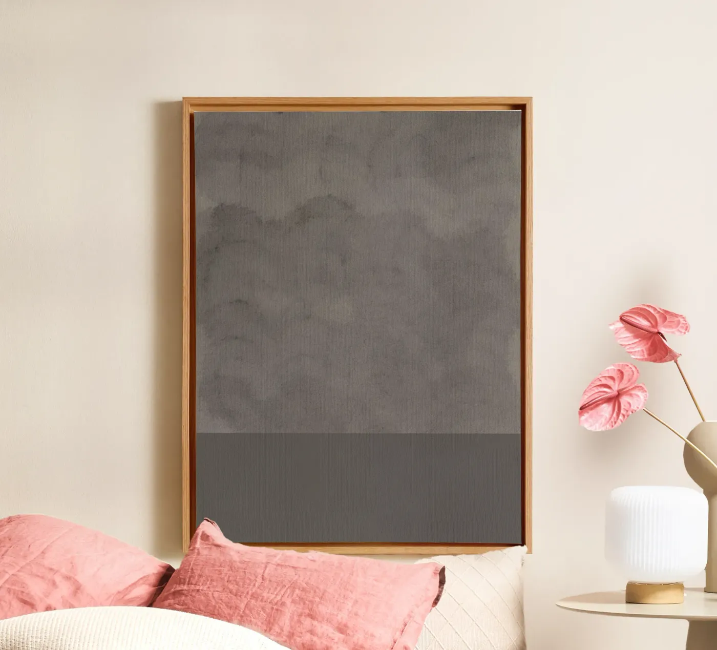 Fog canvas van Shatha Al Dafai