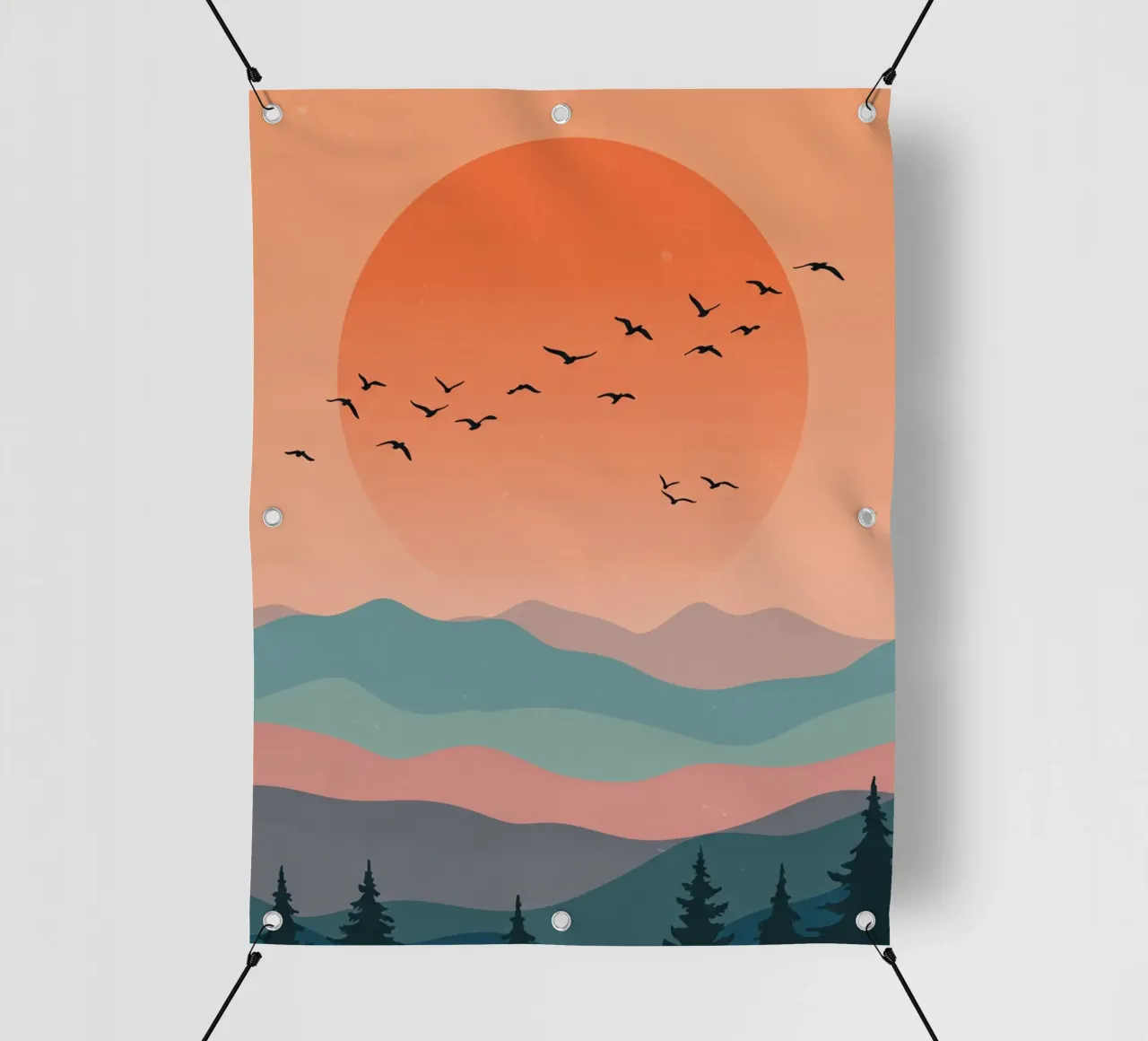 The Horizon Of August telo in pvc da Sentinal