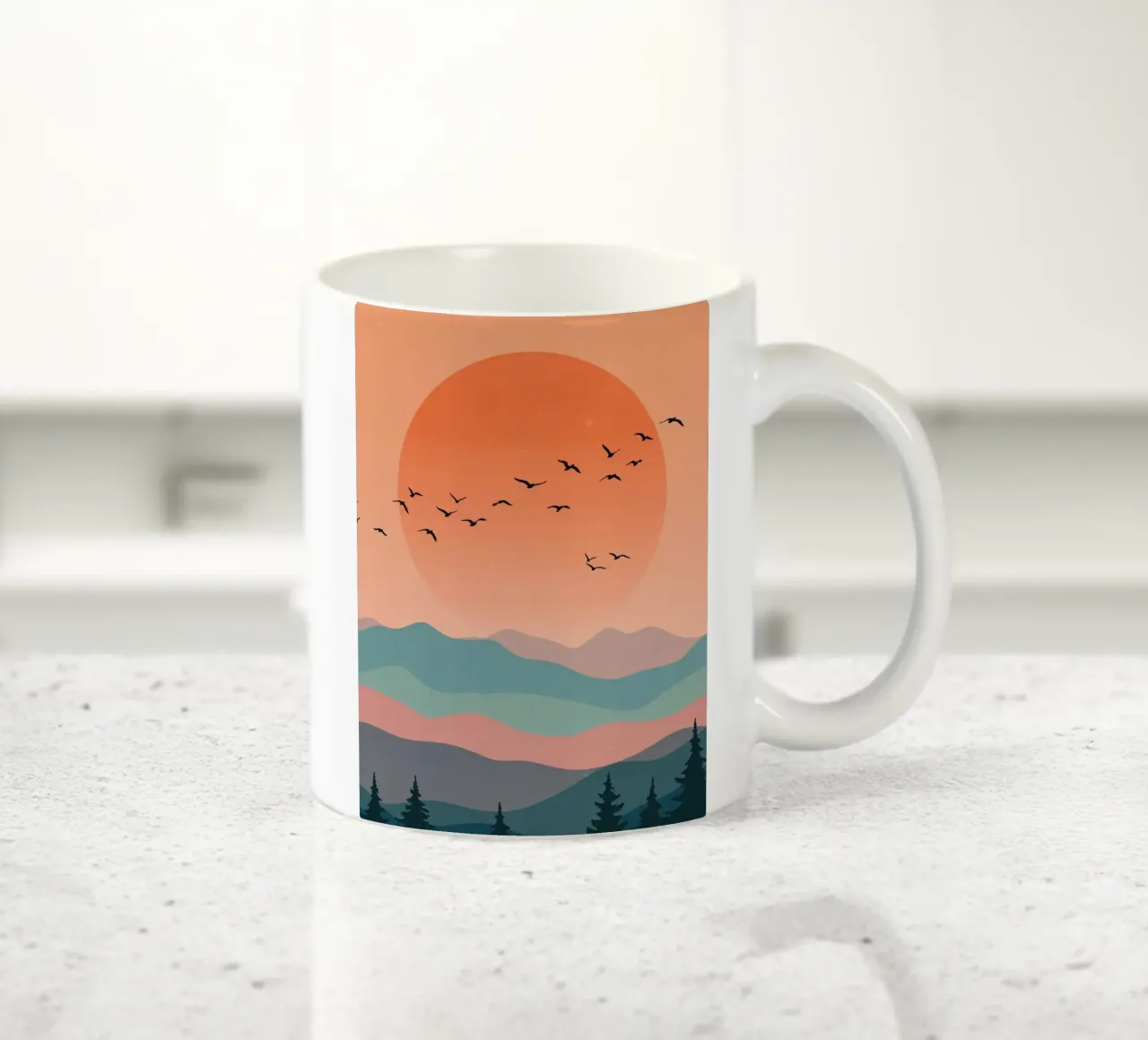 The Horizon Of August tazza in ceramica da Sentinal