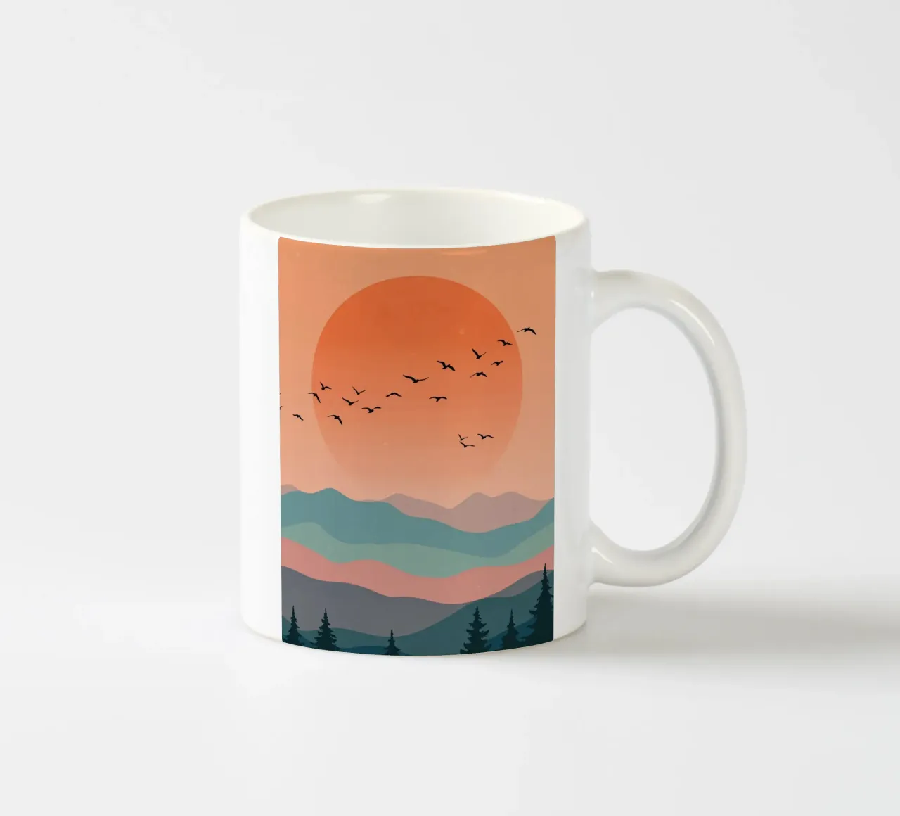 The Horizon Of August tazza in ceramica da Sentinal