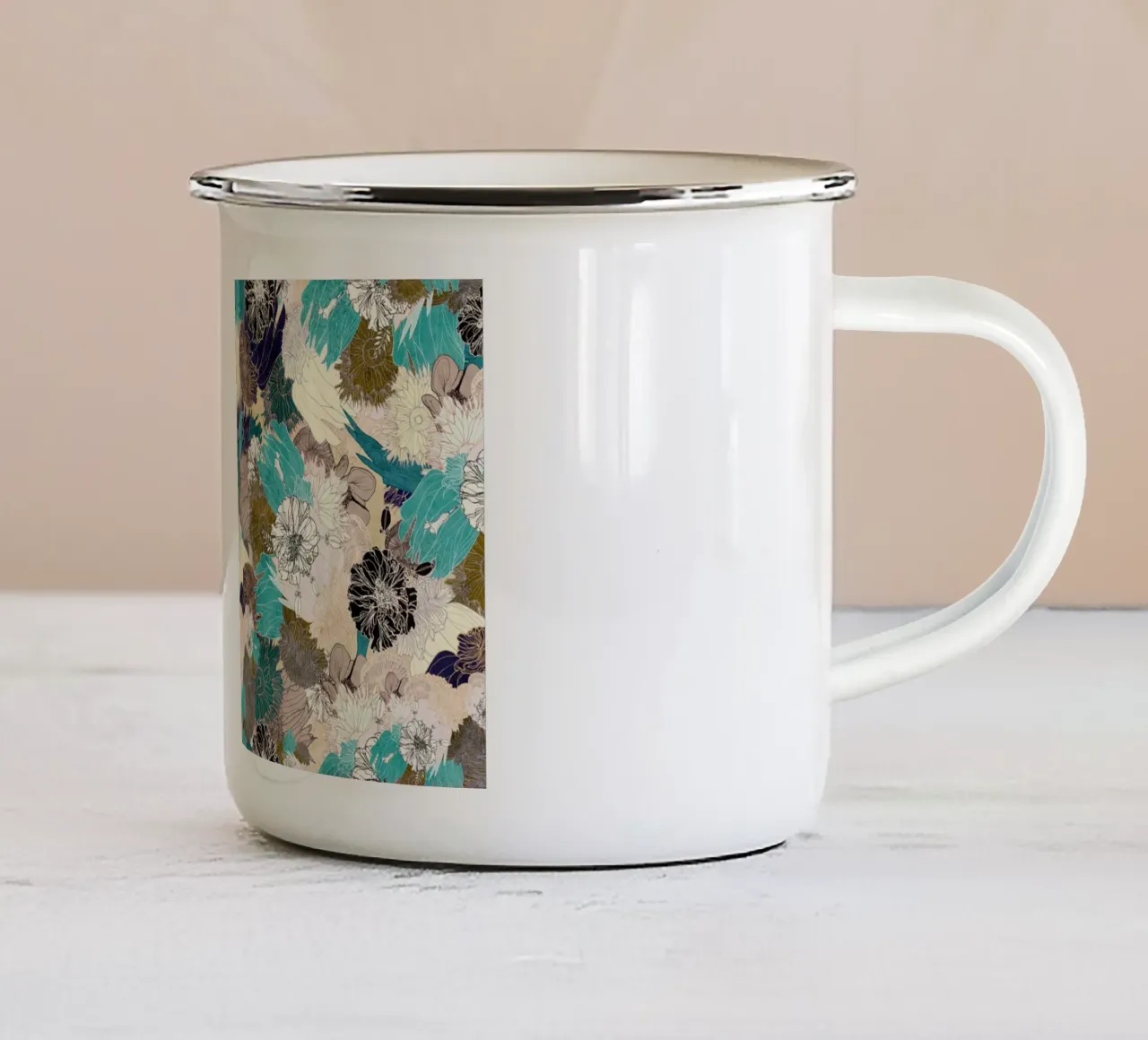 chine bloom tazza in smalto da Giulio Iurissevich