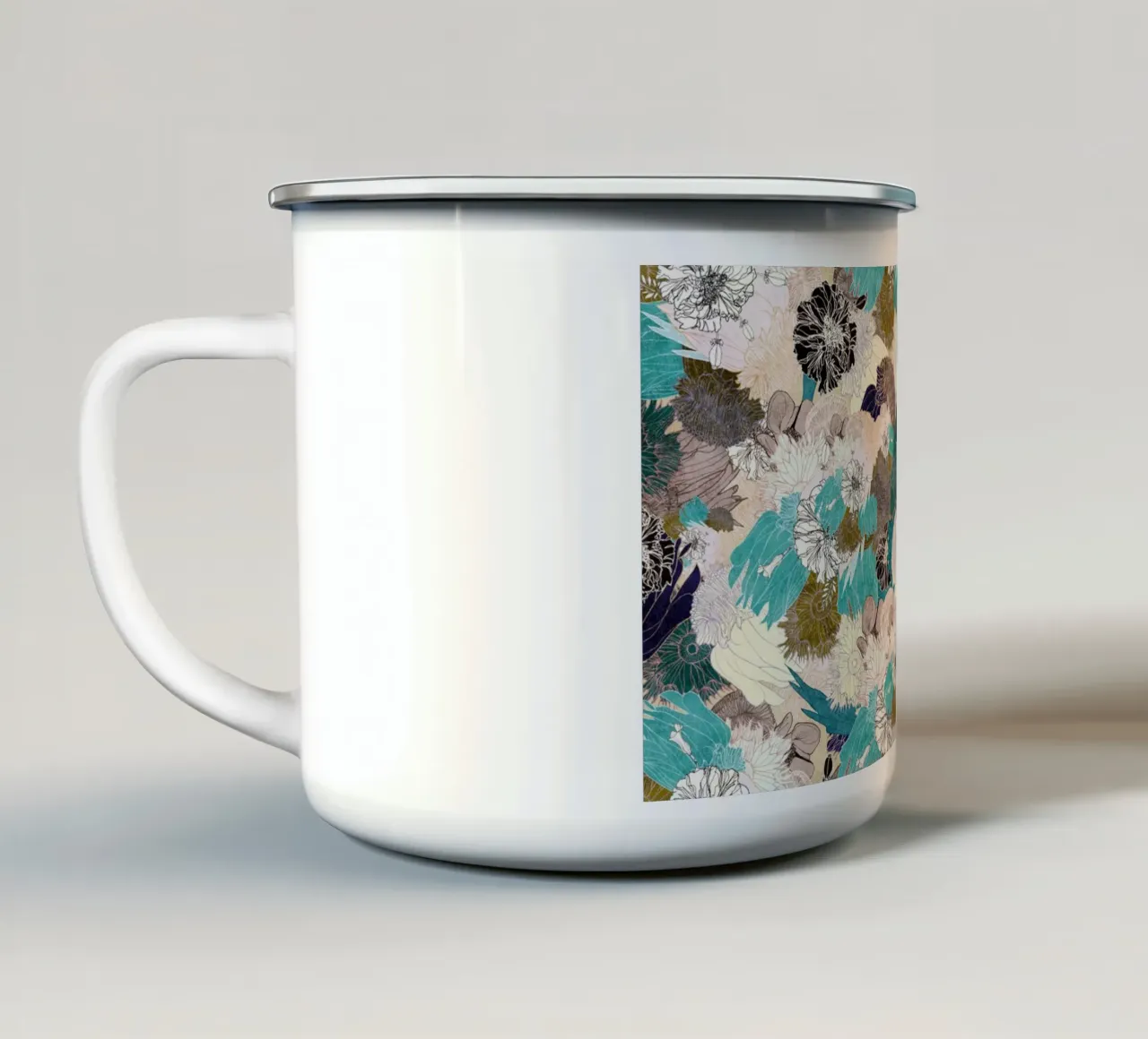 chine bloom tazza in smalto da Giulio Iurissevich