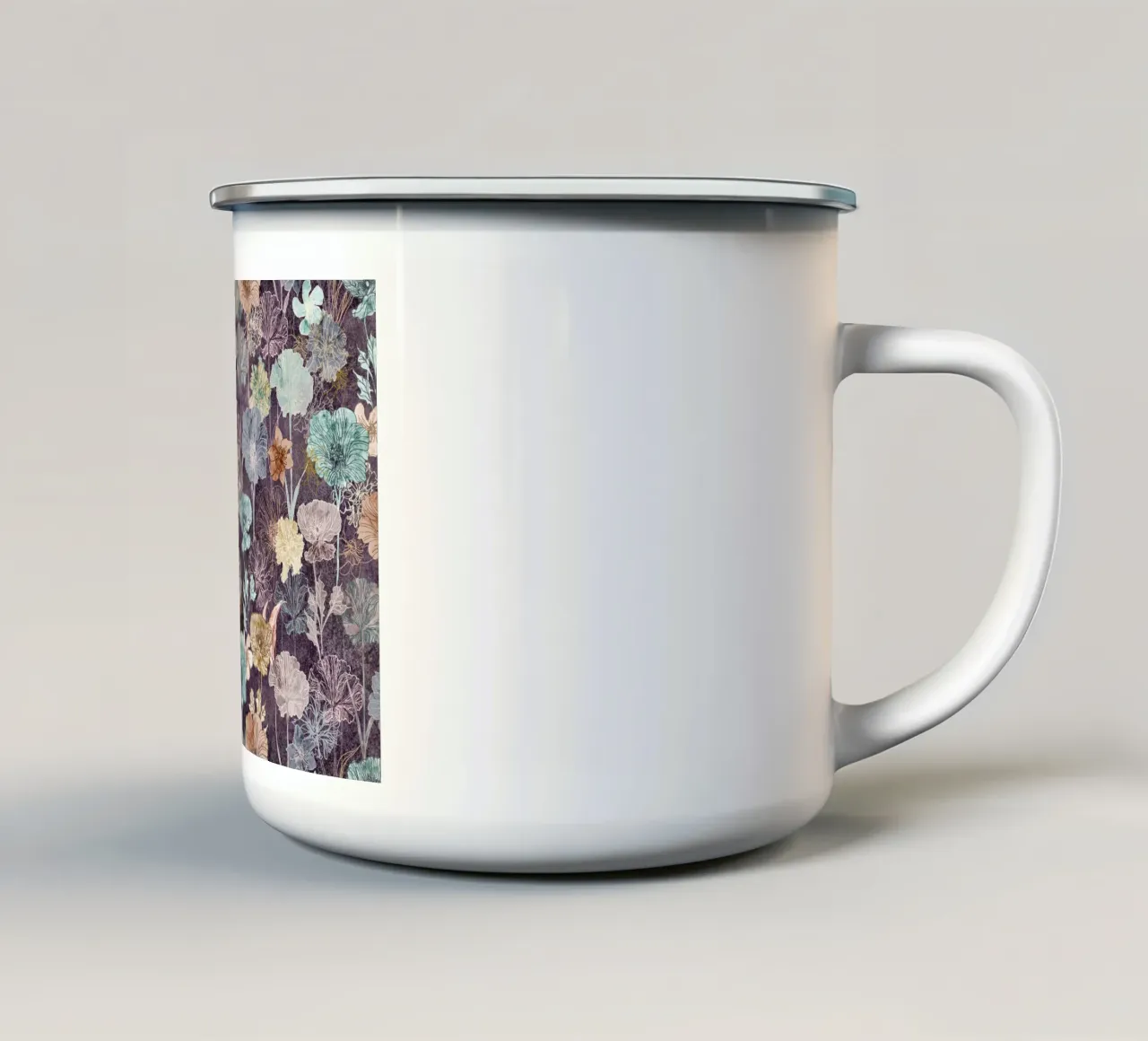 autumn flow tazza in smalto da Giulio Iurissevich