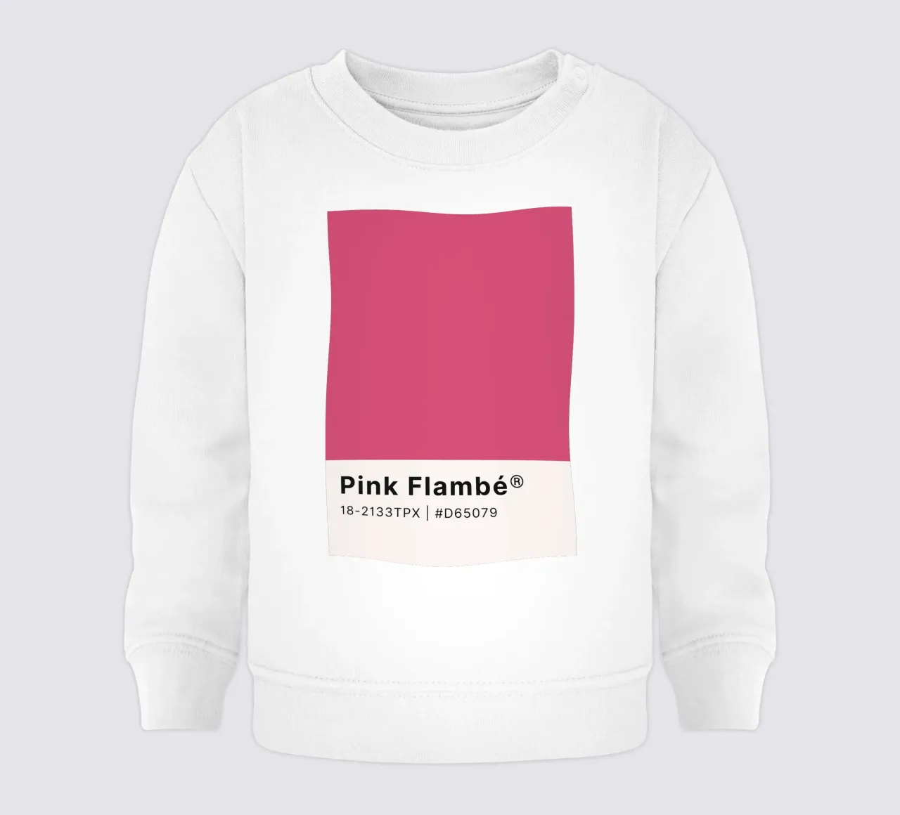 Pantone Pink Flambé - Color Block Wall Art sudadera de bebé de homdeco