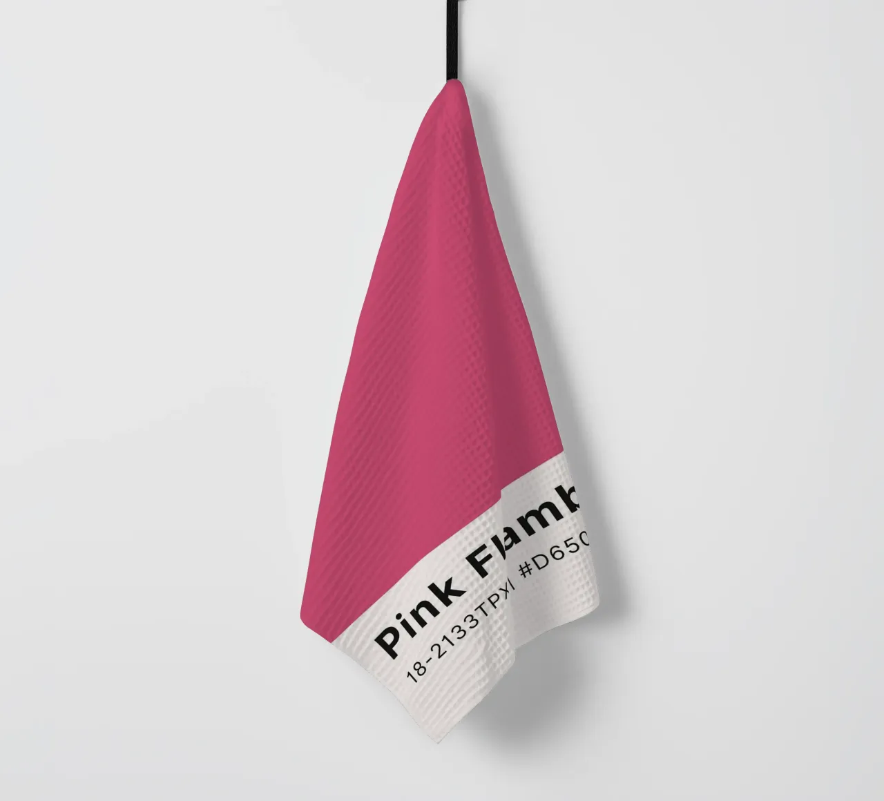Pantone Pink Flambé - Color Block Wall Art torchon de homdeco