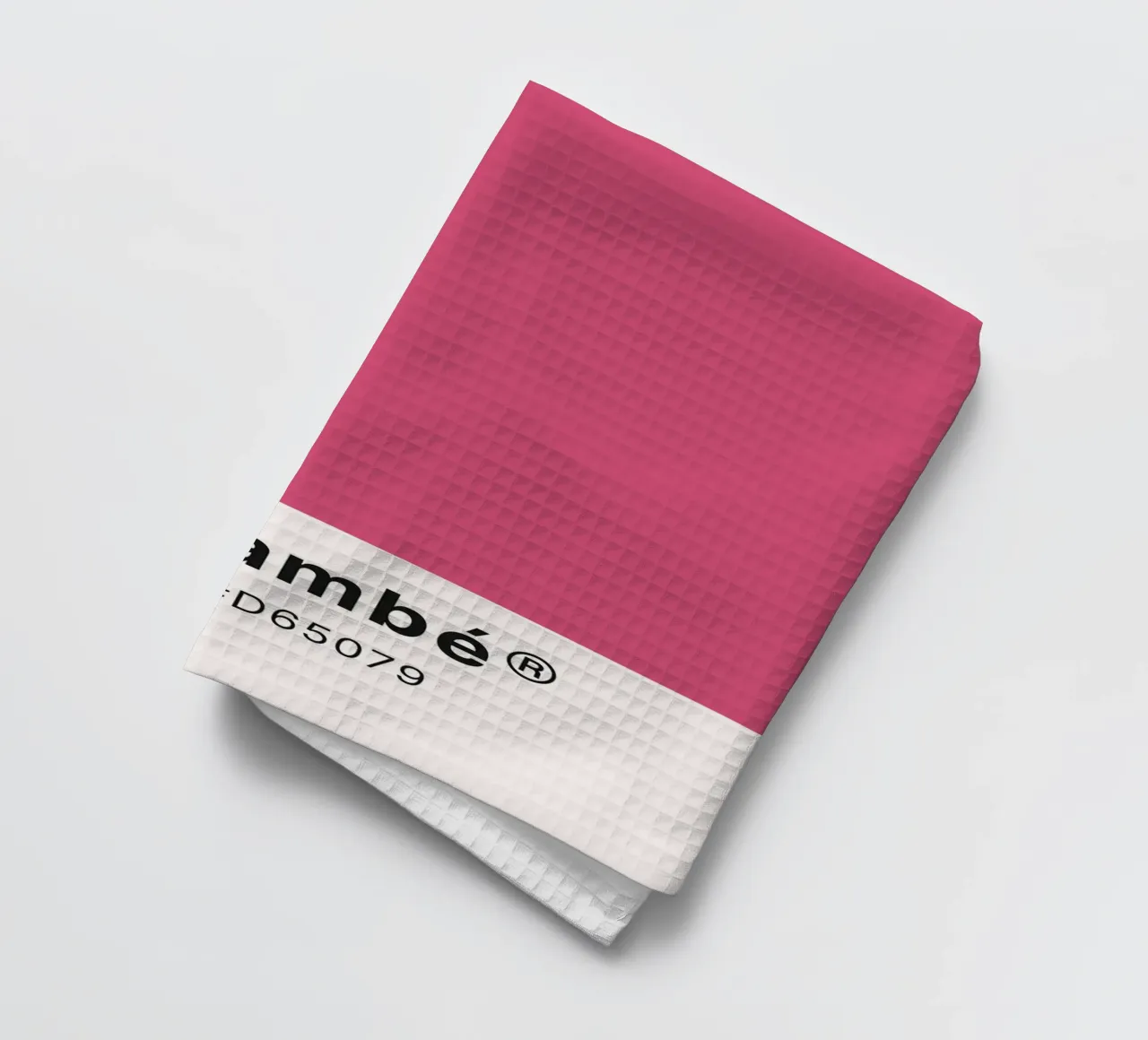 Pantone Pink Flambé - Color Block Wall Art torchon de homdeco
