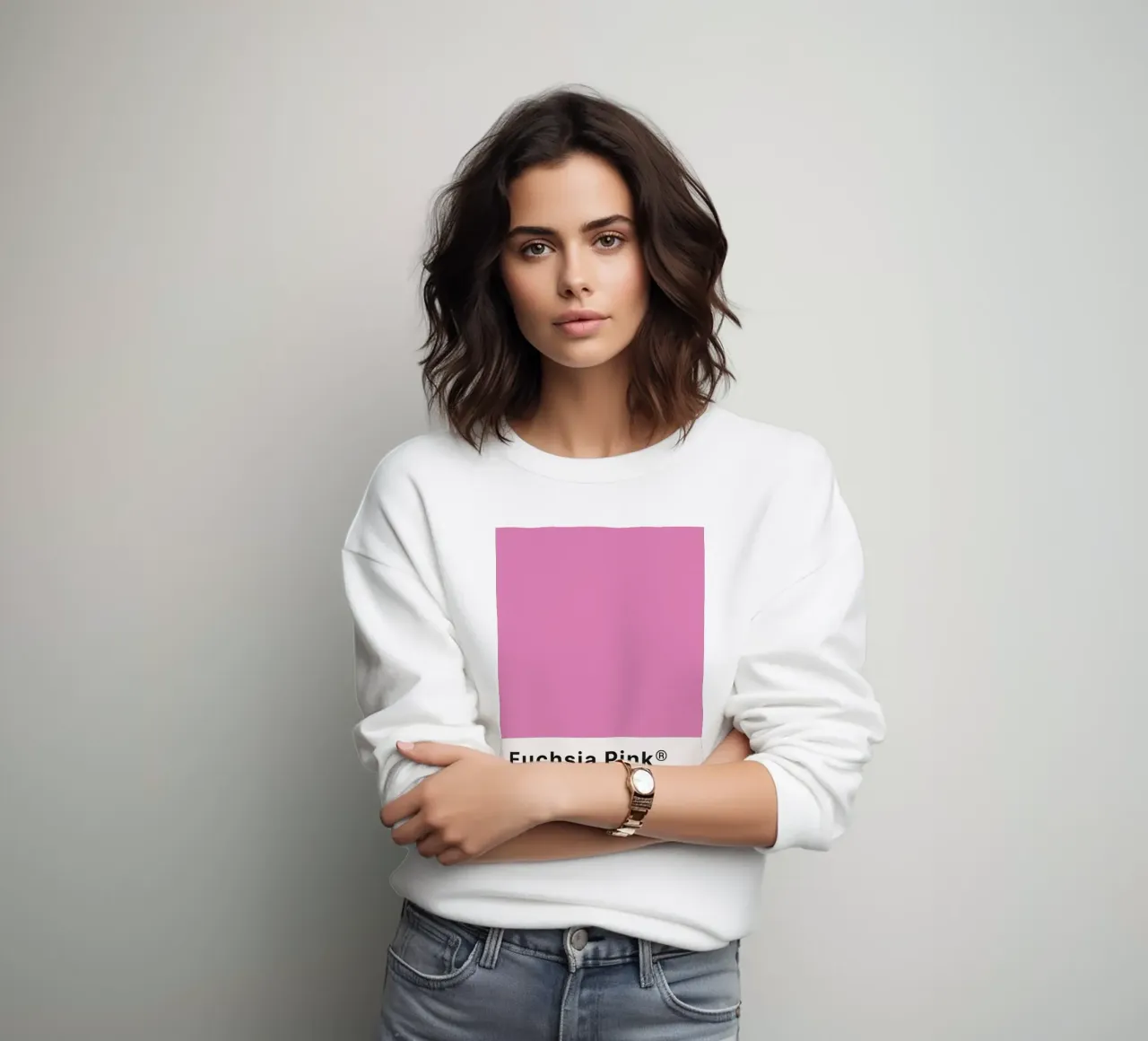 Pantone Rosa Fucsia - Color Block Wall Art sudadera de homdeco