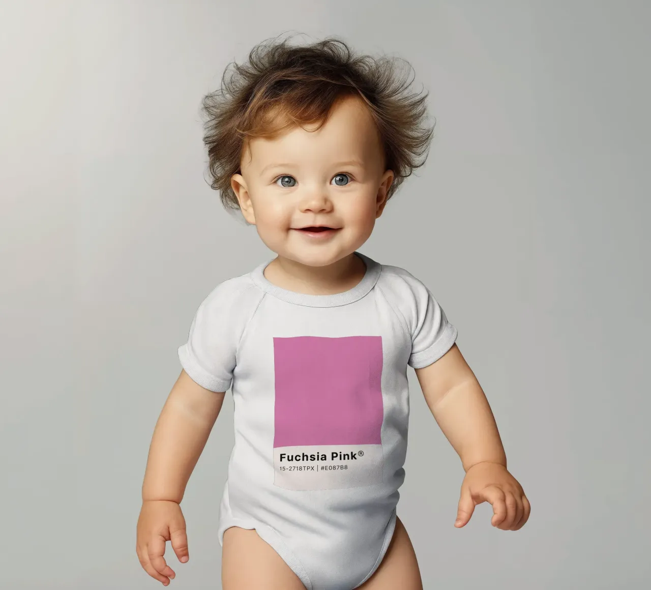 Pantone Rosa Fucsia - Color Block Wall Art body de bebé de homdeco