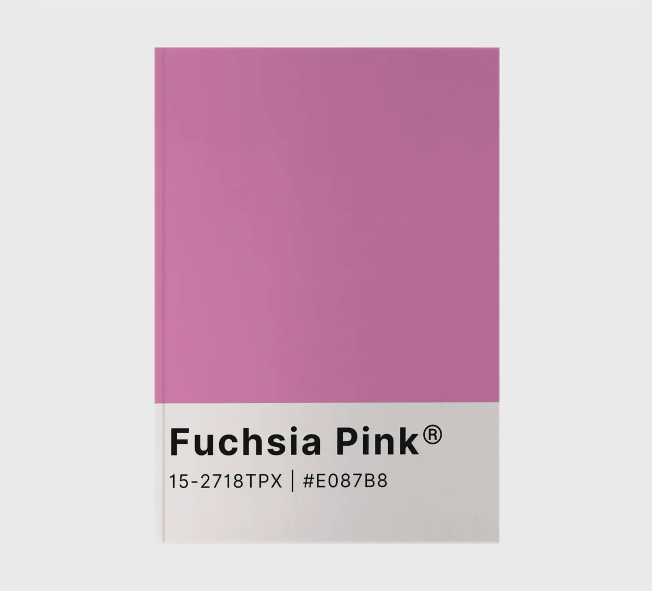 Pantone Fuchsia Pink - Color Block Wall Art notebook by homdeco