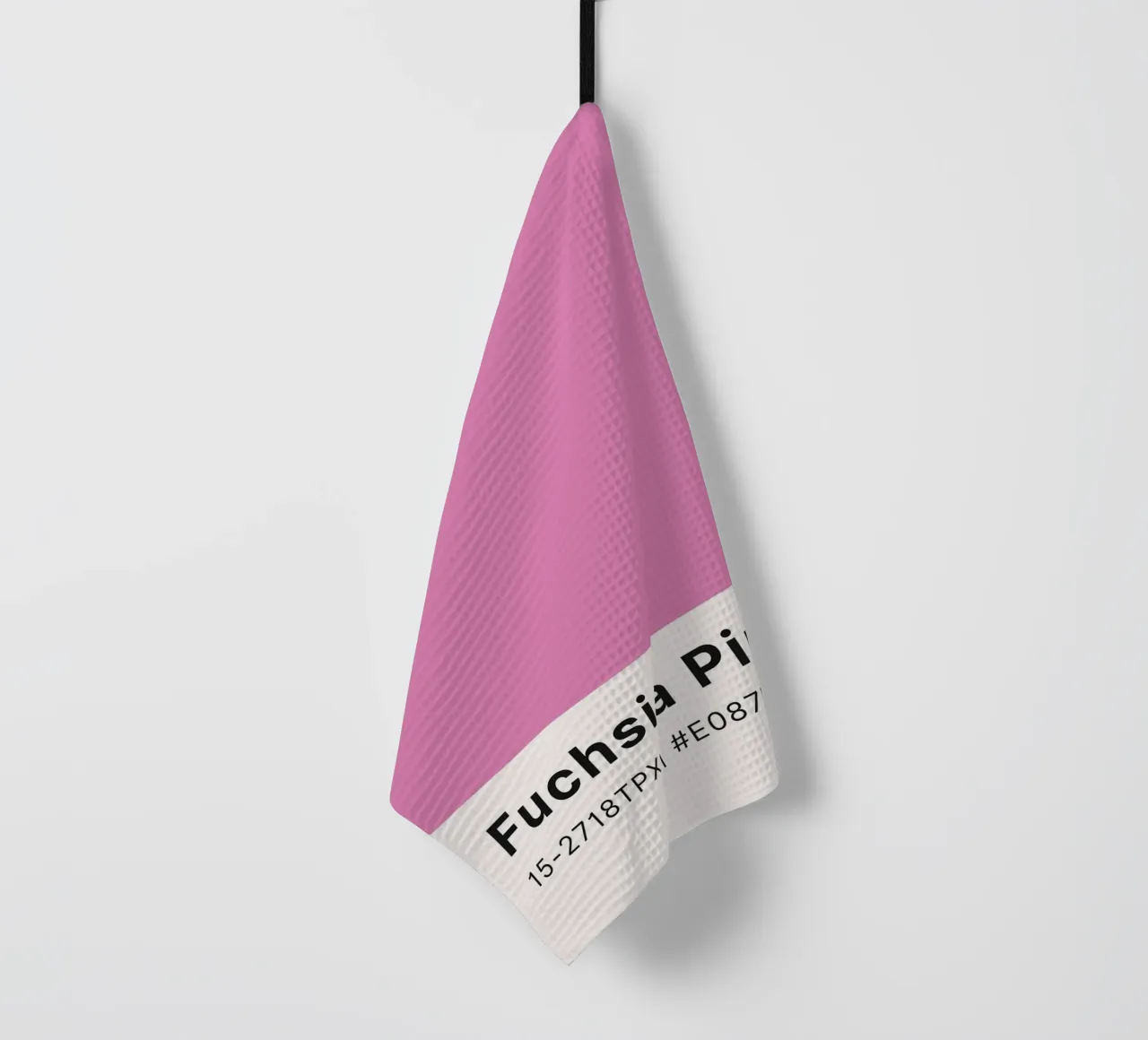 Pantone Fuchsia Pink - Color Block Wall Art torchon de homdeco