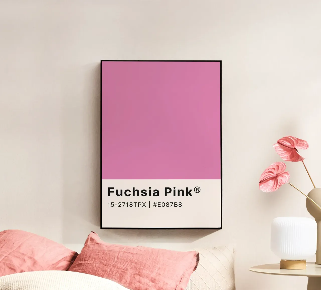 Pantone Rosa Fucsia - Color Block Wall Art metacrilato de homdeco
